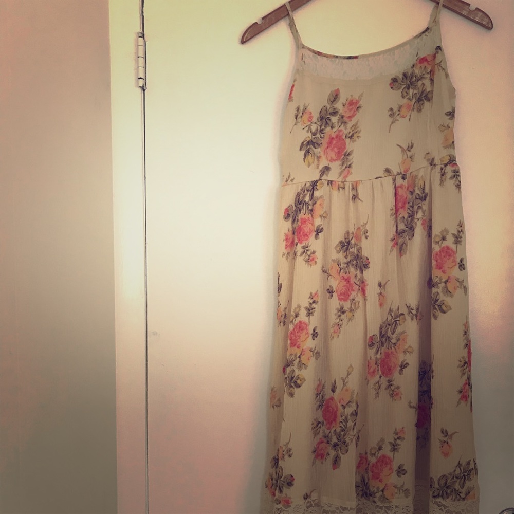 Long flower patterned dress